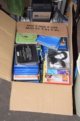 Lot 844 - A boxed quantity of various DVD's and CD's