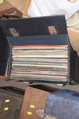 Lot 847 - Box of assorted LP records to include Beach...