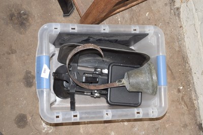 Lot 860 - Mixed Lot: Kitchen scales, bell etc