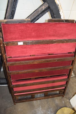 Lot 844A - TWO FOLDING WOODEN SHELF UNITS