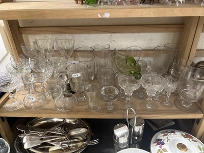 Lot 634 - A quantity of assorted drinking glasses and a...