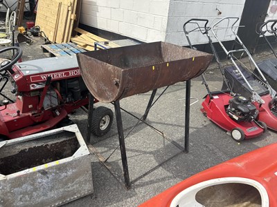Lot 397 - An oil drum barbecue