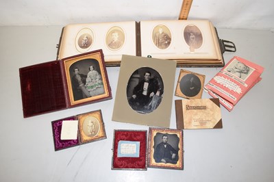 Lot 77 - Box of Victorian Photographs and Album (qty)