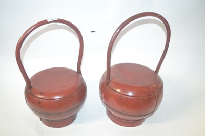 Lot 216 - A pair of Chinese wedding baskets, 19th...