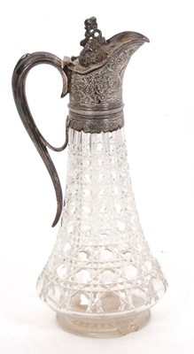 Lot 62 - A late Victorian cut glass and silver mounted...