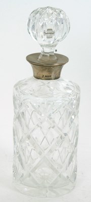 Lot 65 - An Elizabeth II cut glass and silver mounted...