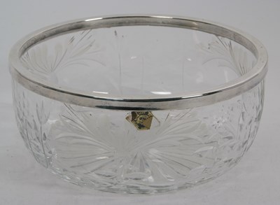 Lot 67 - An Elizabeth II cut glass salad bowl with a...