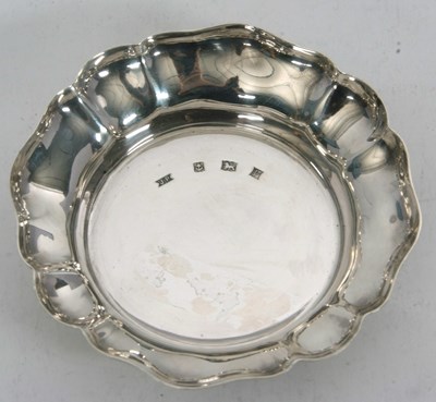 Lot 96 - An Elizabeth II silver dish of plain lobed...