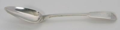 Lot 105 - A Jersey silver serving spoon by Charles...