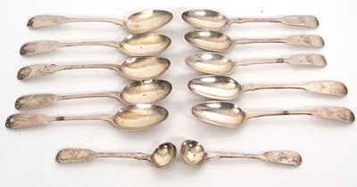 Lot 119 - Mixed Lot:  Four Newcastle fiddle and shell...