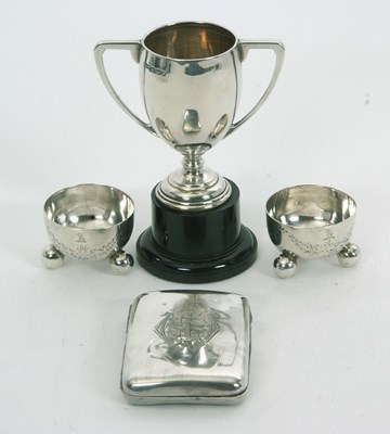 Lot 124 - Mixed Lot: A late Victorian silver cigarette...