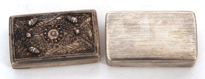 Lot 140 - Mixed Lot: Two antique continental white metal...