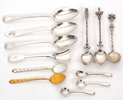 Lot 165 - Mixed Lot: Two boxed Danish silver gilt...