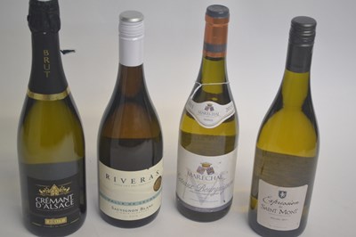 Lot 278 - Mixed white wines, including Cremant Alsace,...