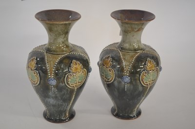 Lot 359 - Pair of Royal Doulton Art Nouveau style...