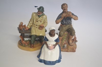 Lot 253 - Royal Doulton figures of Lunchtime, Dream...