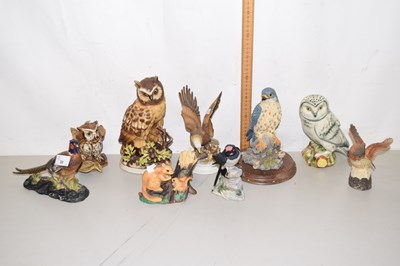 Lot 59 - Collection of various model birds