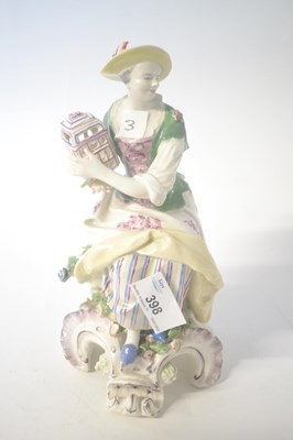 Lot 398 - An 18th Century figure of matrimony on a...