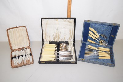 Lot 91 - Three cases of cutlery