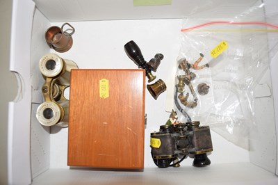 Lot 96 - Mixed Lot: Opera glasses, cased chemists...