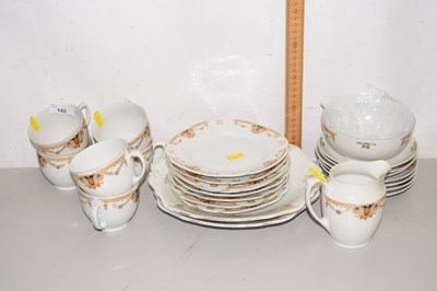 Lot 142 - Quantity of Czechoslovakian gilt decorated tea...
