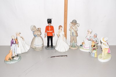 Lot 161 - A group of nine various porcelain figures to...