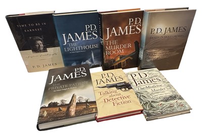 Lot 222 - P D JAMES FIRSTS: 7 Titles: TIME TO BE IN...