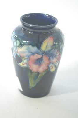 Lot 418 - A small Moorcroft vase with tubelined...