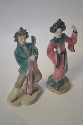 Lot 419 - Two Goldscheider models of Temple Dancers,...