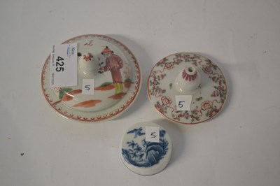 Lot 425 - Group of three lids, one 18th Century...