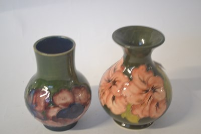Lot 453 - A small Moorcroft vase with the Hibiscus...