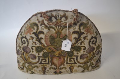 Lot 475 - An embroidered and beaded tea cosy