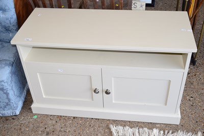 Lot 309 - White finish TV cabinet