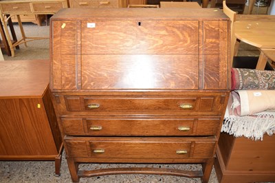 Lot 316 - Early 20th Century oak bureau