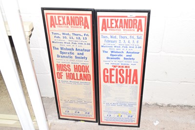 Lot 361 - Alexandra Theatre Wisbech two framed...