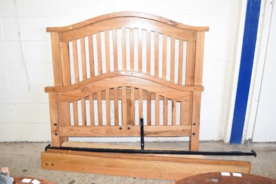 Lot 363 - Modern oak double bed frame
