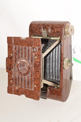 Lot 126 - Vintage bakelite cased Hawkette camera