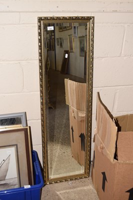 Lot 228 - Modern bevelled wall mirror in gilt finish frame