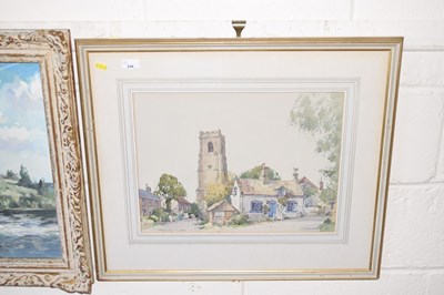 Lot 244 - Stanley Orchant Happisburgh Village scene,...