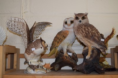 Lot 508 - Four figures of owls
