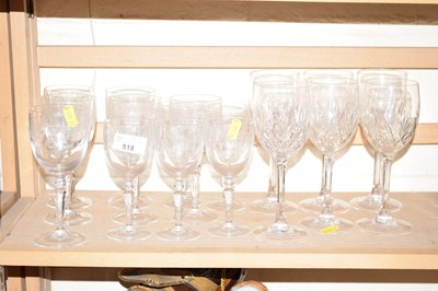 Lot 518 - Mixed lot of glass ware