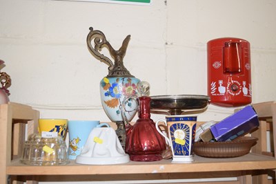 Lot 524 - Mixed lot of assorted ceramic glass, EPNS...