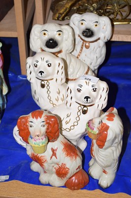 Lot 528 - Quantity of Staffordshire dogs