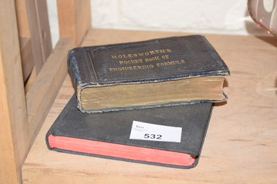 Lot 532 - Molesworth's Pocket Book of Engineering...