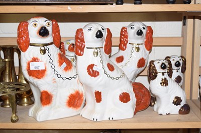 Lot 557 - Quantity of Staffordshire dogs