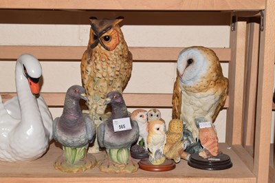 Lot 565 - Quantity of owl figurines