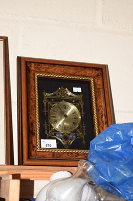 Lot 570 - Clock mounted as a picture