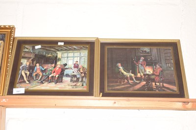 Lot 587 - Prints of Inn scenes, gilt framed (2)