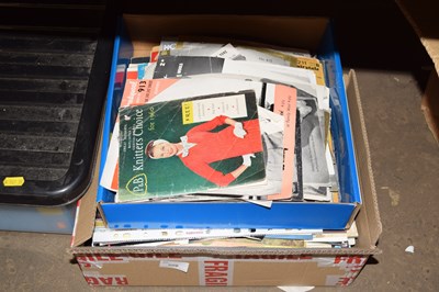 Lot 599 - Box of various knitting patterns and other...