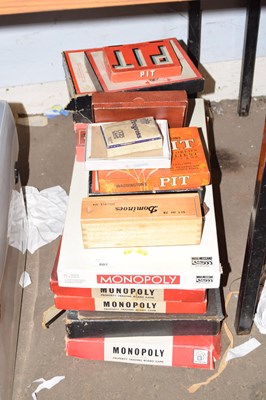 Lot 607 - Monopoly and other board games